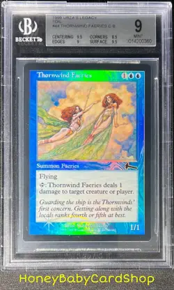 MTG Urza's Legacy Foil 1999 Thornwind Faeries BGS 9.0 MINT Silver Age Staple - Image 1