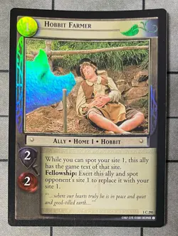 *foil* HOBBIT FARMER Decipher Lord of the Rings Fellowship - Image 1
