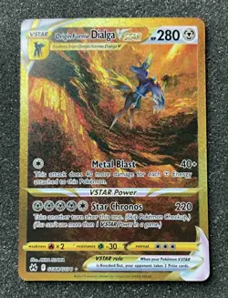 Dialga VStar GG68/GG70 Crown Zenith Galarian Gallery Secret Holo - Pokemon TCG - Image 1
