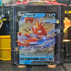 Kingler V Brilliant Stars Ultra Rare Pokemon TCG 028/172 Sword & Shield SWSH09 - Image 1