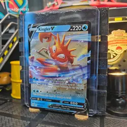 Kingler V Brilliant Stars Ultra Rare Pokemon TCG 028/172 Sword & Shield SWSH09 - Image 2