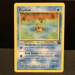 Pokemon Psyduck BLACK STAR 20 - WOTC PROMO - League 2000 LP Vintage - Image 1