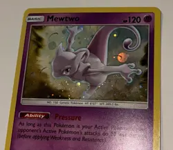 2017 Pokemon TCG Mewtwo SM77 Black Star Promo! NM Cond. - Image 3