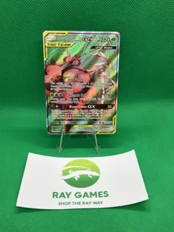 Pokemon TCG Pheromosa & Buzzwole GX 191/214 Unbroken Bonds Full Art Holo DMG - Image 1