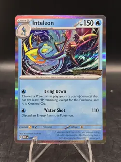 Pokemon TCG Inteleon MEP 002 Mega Evolutions Stamped Black Star Promo NM - Image 1