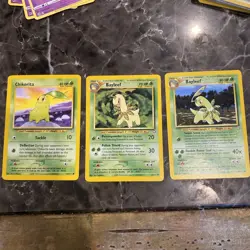 Pokemon TCG Bayleef Neo Genesis 28/111 29/111 And Chikorita 53/111 - Image 1