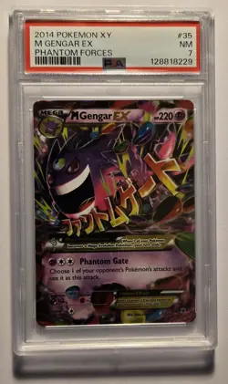 35 M GENGAR EX 2014 POKEMON XY PHANTOM FORCES PSA 7 - Image 1