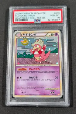 Pokemon Japanese 1st Ed. Holo Slowking 039/070 PSA 10 GEM MINT HeartGold - Image 1