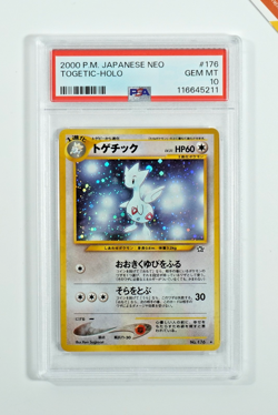 Pokemon PSA 10 Togetic #176 Holo Neo Genesis 2000 Japanese - Image 1