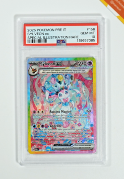 Pokemon PSA 10 Sylveon ex #156 Alternative Evoluzioni Prismatiche 2025 Italiano - Image 1