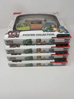 Lot of 4 Pokemon TCG Scarlet & Violet 151 Poster Collection Boxes - New & Sealed - Image 2