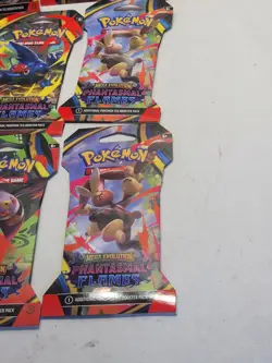 Lot Of 10 Pokemon Mega Evolutions Phantasmal Flames Factory Sealed Booster Packs - Image 3