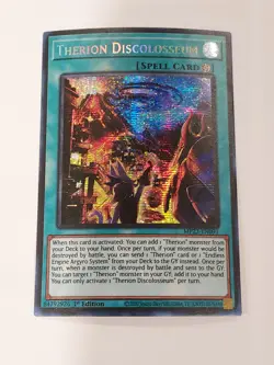 Therion Discolosseum MP23-EN091 Secret Rare YuGiOh! Holo Foil Nice! - Image 1