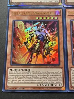 Red-Eyes Black Fullmetal Dragon | Starlight Rare + 3x Flame Swordsman | YuGiOh! - Image 3