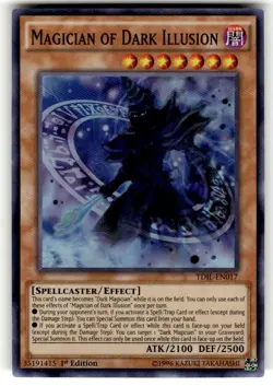 Yugioh Magician of Dark Illusion TDIL-EN017 Super Rare 1st Edition NM - Image 1