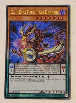 Yu-Gi-Oh Odd-Eyes Pendulum Dragon Ultra Rare LEDD-ENC01 - Image 1
