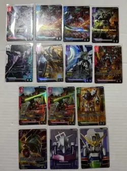 14 Cards From Gundam Dual Impact LR+ C+ And LRs - Image 1