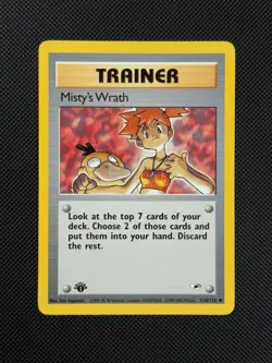 Pokemon Cards Misty's Wrath 114/132 1ST EDITION Gym Heroes WOTC Uncommon - Image 2