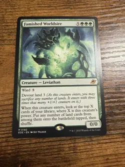 MTG Magic The Gathering Famished Worldsire Leviathan Mythic Great Card! - Image 1