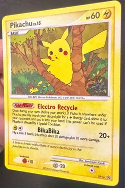 Pikachu DP16 Snowflake Advent Calendar Black Star Promo Pokemon Card Holo Lp/Vlp - Image 3