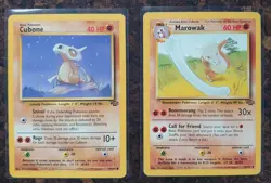 Marowak 39/64, Uncommon, Jungle, Unlimited, Pokemon Card + Cubone 50/64, Common - Image 3