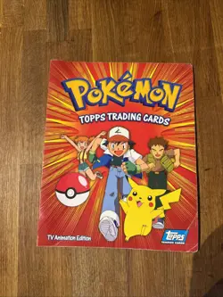 Pokemon TOPPS trading Cards Folder Binder - Image 1