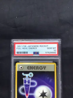 Pokemon Cards: Japanese Team Rocket Uncommon: Full Heal Energy PSA 10 - Image 3