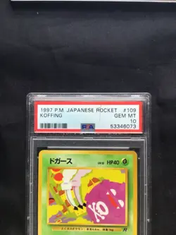 Pokemon Cards: Japanese Team Rocket Common: Koffing 109 PSA 10 - Image 3