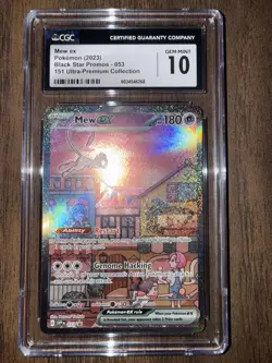 CGC 10 Mew ex 053 Black Star Promo 2023 151 UPC SVP Pokemon Card TCG - Image 3