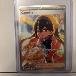 Pokemon TCG Carmine Special Illustration Rare Trainer card - Image 1