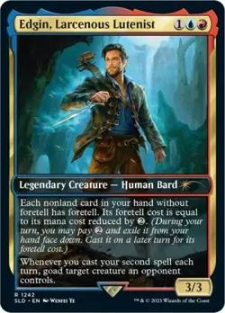 MTG English Edgin, Larcenous Lutenist NM Foil Secret Lair - Image 1