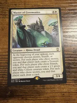 MTG Magic The Gathering Master of Ceremonies Rare Very Fun card - Image 1