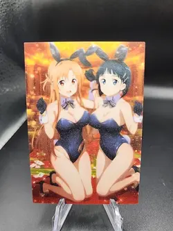 Asuna Yuuki And Suguha Kirigaya Sword Art Online Anime Waifus Card Doujin ACG... - Image 1