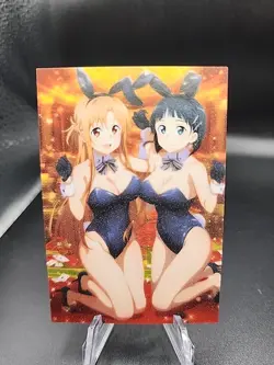 Asuna Yuuki And Suguha Kirigaya Sword Art Online Anime Waifus Card Doujin ACG... - Image 2