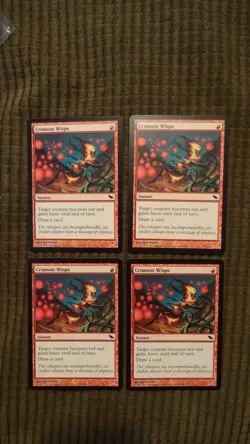 Magic: the Gathering / MtG Crimson Wisps x4 Shadowmoor - Image 1