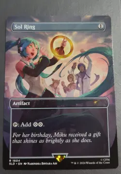 Sol Ring - Secret Lair x Hatsune Miku - English Non-Foil - Near Mint - Image 1