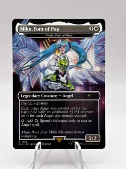 Miku, Font of Pop Giada Font of Hope 1586 Secret Lair Hatsune Miku SLD MTG NM - Image 1