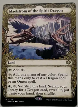 MTG Tarkir: Dragonstorm Maelstrom of the Spirit Dragon Land RARE REGULAR #0326 - Image 1