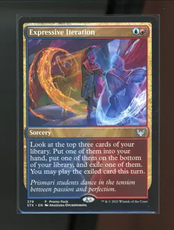 MTG Expressive Iteration Strixhaven School of Mages Pack Promo - Image 1