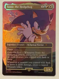 Sonic the Hedgehog Borderless Rainbow Foil - Mythic - Secret Lair MTG - Image 1