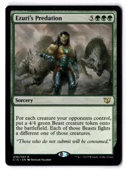 Ezuri's Predation LP* Commander 2015 ENGLISH 036/342 mtg -UnltdCards - Image 1