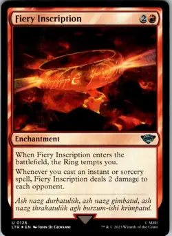 Magic | LTR | Fiery Inscription | 126 | Foil | NM - Image 1