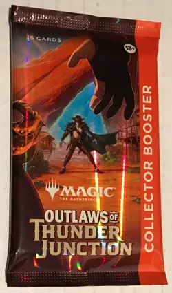2024 Factory Sealed Magic MTG Outlaws of Thunder Junction Collector Booster Pack - Image 1