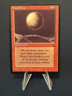 MTG - Magic The Gathering - Blood Moon - Dark - LP/EX! - Image 1