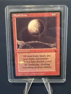 MTG - Magic The Gathering - Blood Moon - Dark - LP/EX! - Image 3