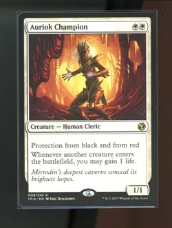 MTG Auriok Champion Iconic Masters Magic The Gathering 009/249 - Image 1