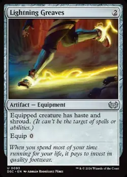 1x Lightning Greaves NM-Mint, English Commander: Duskmourn MTG Magic - Image 1