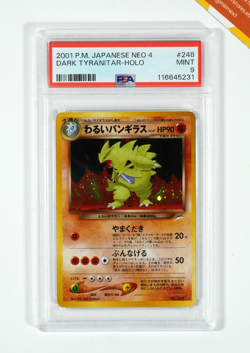 Pokemon PSA 9 Dark Tyranitar #248 Holo Neo Destiny 2001 Japanese - Image 1