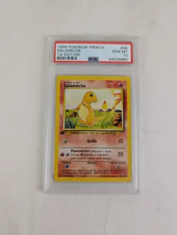 1999 Pokemon Charmander (salameche) 1st Edition French PSA 10 - Image 1