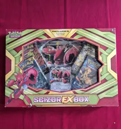 POKEMON TCG: SCIZOR EX XY EVOLUTIONS COLLECTION BOX New Factory Sealed - Image 1